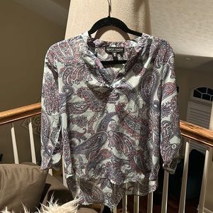 Paisley half sleeve blouse